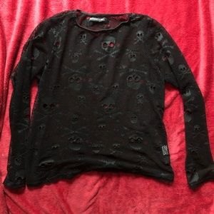Skull Mesh Top